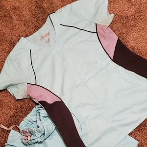 Grey's Anatomy Teal Blue Scrub Set